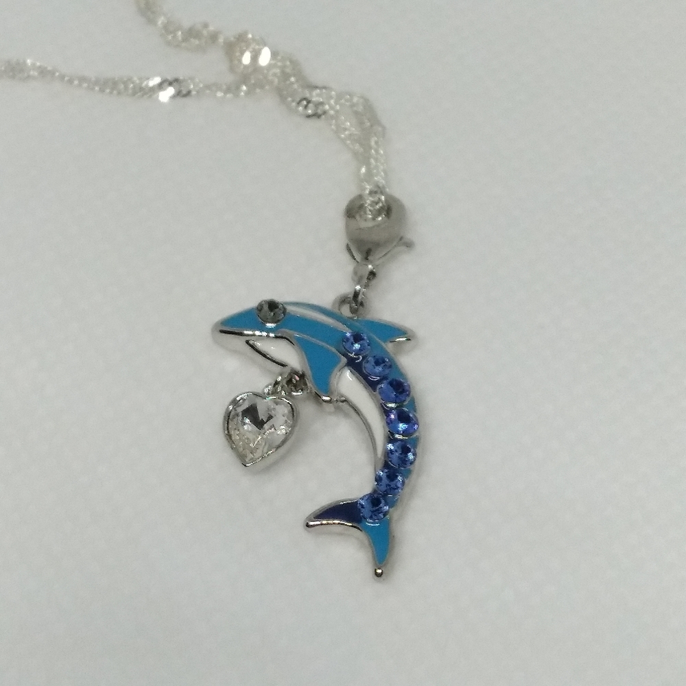 Sold!!!! Swarovski Dolphin Necklace
